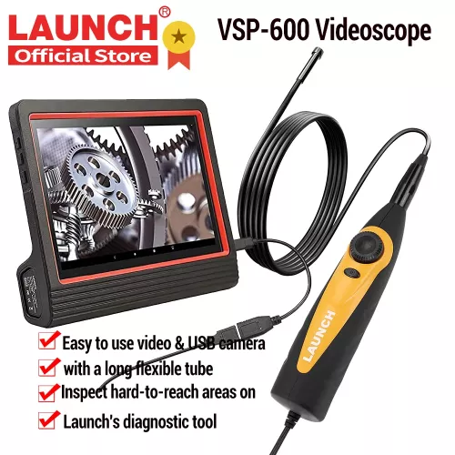 LAUNCH X431 VSP600 Відеокамера IP67 Водонепроникний 2M кабель USB Type-C Borescope Video Inspection для X431 V/PRO3S+/PAD V