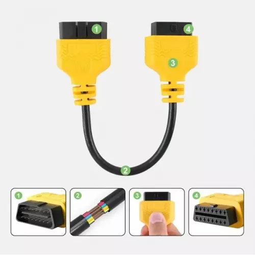 Кабель подовжувач OBD2 AUTOOL 30см